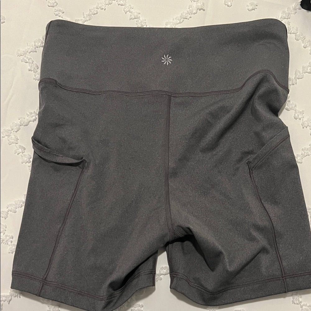 Athleta Charcoal Bike Shorts